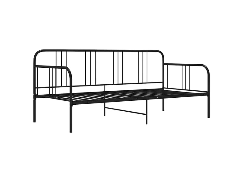  Cadre de canapé-lit | canapé convertible sans matelas noir métal 90x200 cm  - Conforama B