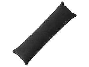 Coussin avec oreiller, coussin décoratifs houten noir 40 x 145 cm fløjl cf51339