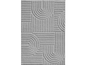 Tapis à relief lena gris 60x110cm