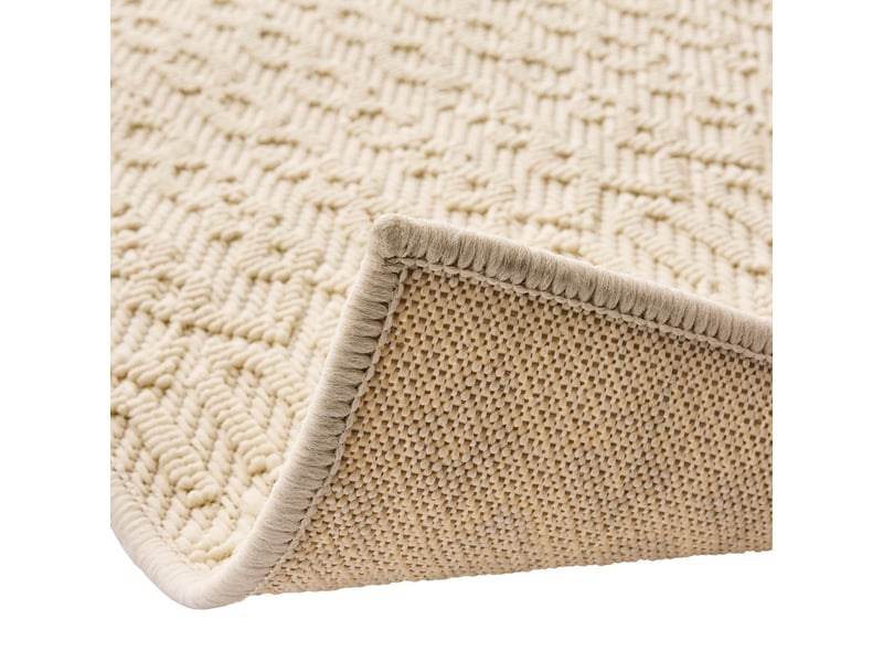  Tapis tissé en relief sinata 160x230cm naturel  - Conforama C