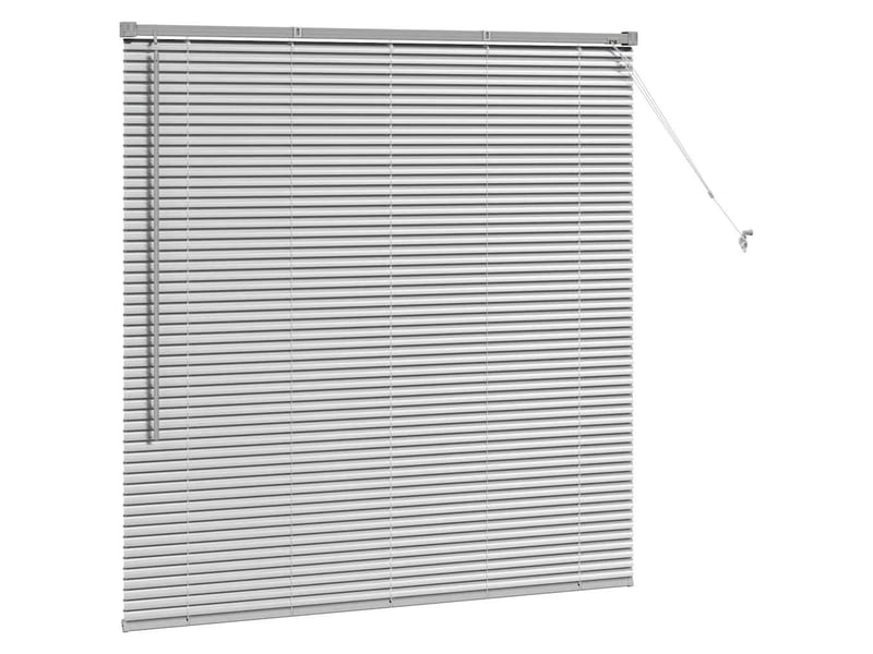  Store vénitien, store de fenêtre argenté 130 x 135 cm 25 mm aluminium cf47546  - Conforama E