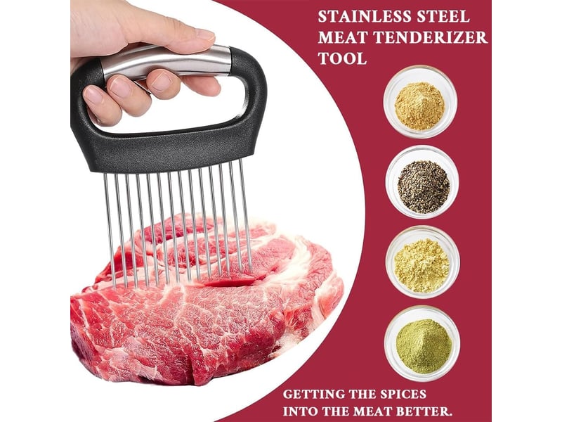Porte-tranche d'oignon en acier inoxydable,coupe-légumes, coupe citron, outil de tranchage de couteau de cuisine,coupe tomates,pour pommes de terre - Conforama D