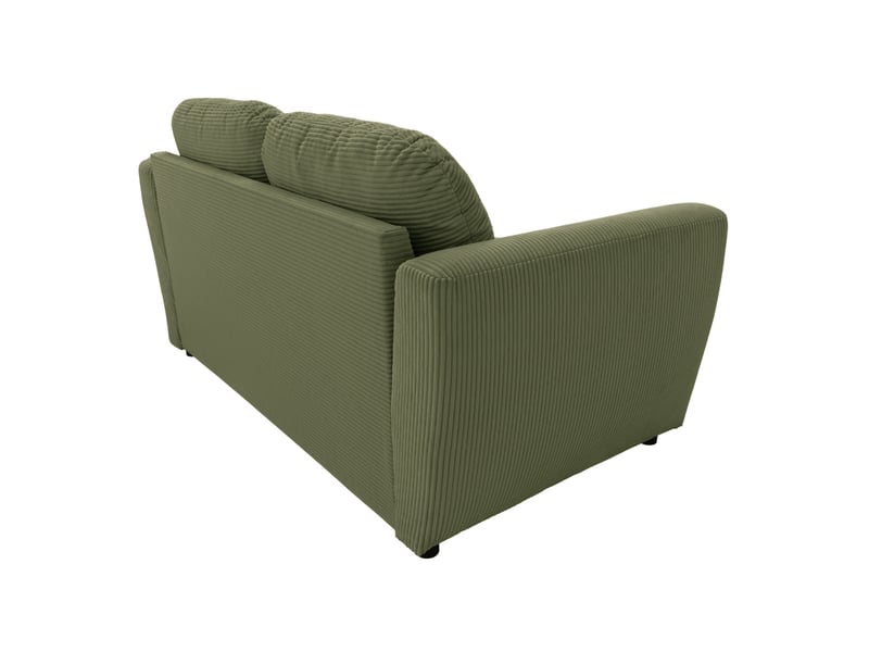  Canape droit fixe vert 2 places  - Conforama D