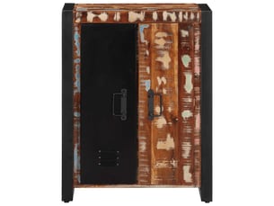 Buffet - bahut - meuble de rangement multicolore 55x35x70 cm bois massif récupération
