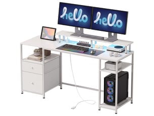 Bureau enfant coloris blanc