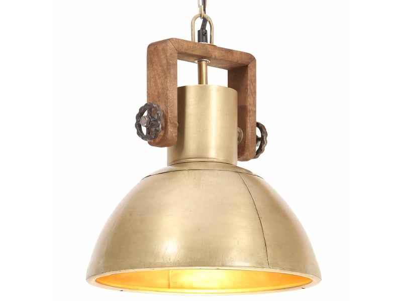  Lampe suspendue, suspension luminaire industrielle 25 w laiton rond 30 cm e27  - Conforama B