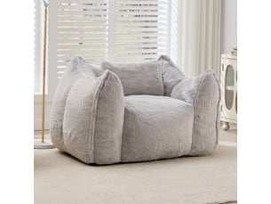 Pouf / repose pied <strong>SANS MARQUE</strong> <strong></strong> gris