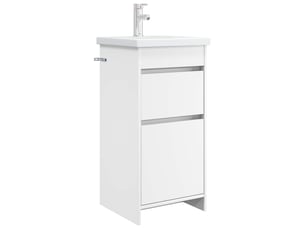 Meuble de salle de bain avec évier blanc 42x40x84.5 cm shl2618