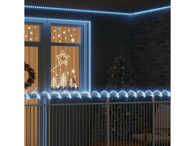 Lumière en corde, éclairage de noël avec 1200 led blanc froid 50 m pvc cf62225 - Conforama B