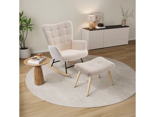 Fauteuil fixe <strong>TCQPZ</strong> Velours beige