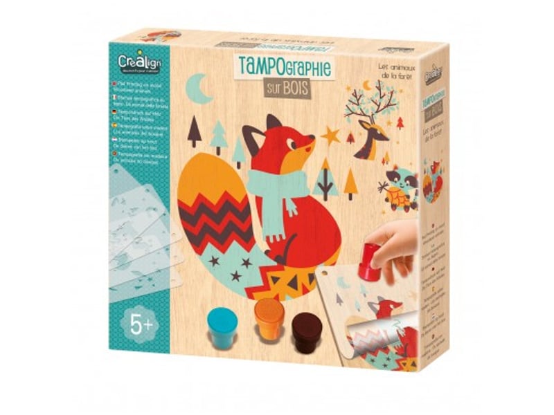  Tampographie sur bois - animaux de la foret CL143 - Conforama B
