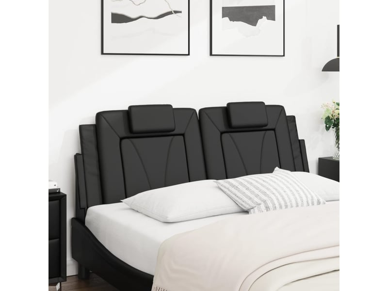  Coussin de tête de lit viana noir 153 cm similicuir cf55970  - Conforama C