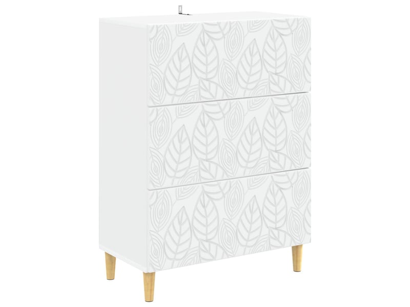  Armoire à tiroirs, rangement bureau blanc 66 x 34,5 x 90 cm bois d'ingénierie shl7765  - Conforama A