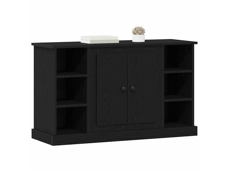  Buffet - bahut - meuble de rangement chêne noir 100 x 35,5 x 60 cm bois d'ingénierie  - Conforama C