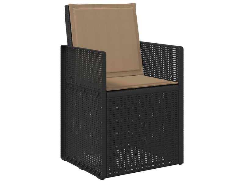  Coussins de siège et de dos polyester taupe 47 x 45 x 2 cm cf60815  - Conforama C