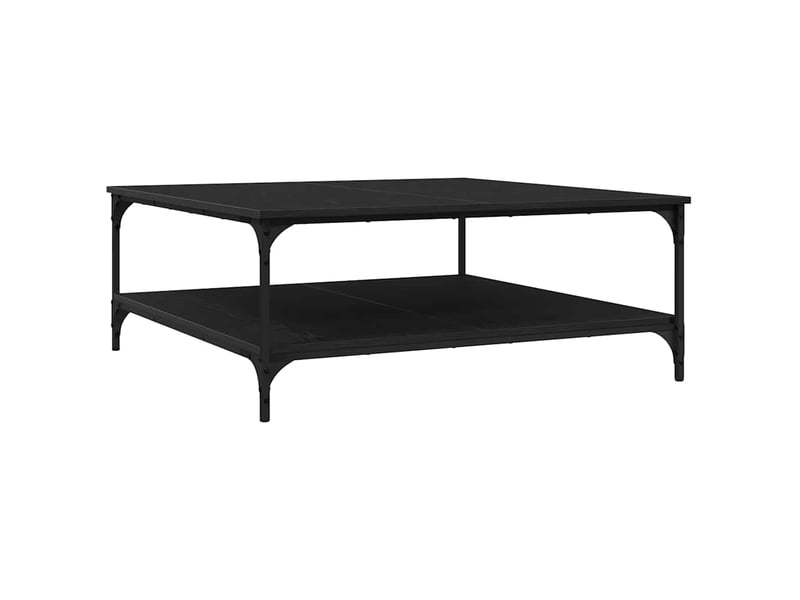 Table de chevet - table basse chêne noir 100 x 100 x 40 cm bois d'ingénierie - Conforama A