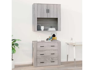 Armoire <strong></strong> <strong></strong> coloris gris largeur 80 cm
