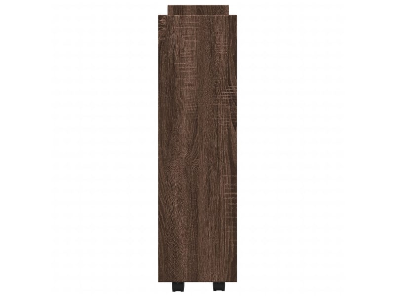  Chariot de rangement étroit pour bureau 3 niveaux chêne marron shl41318  - Conforama E