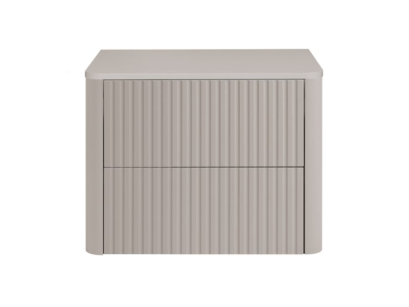  Meuble sous vasque suspendu linea 60 cm cachemire avec plan de travail  - Conforama D