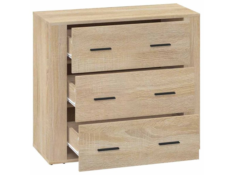  Buffet - bahut - meuble de rangement chêne sonoma 80x33x70 cm bois d'ingénierie  - Conforama D