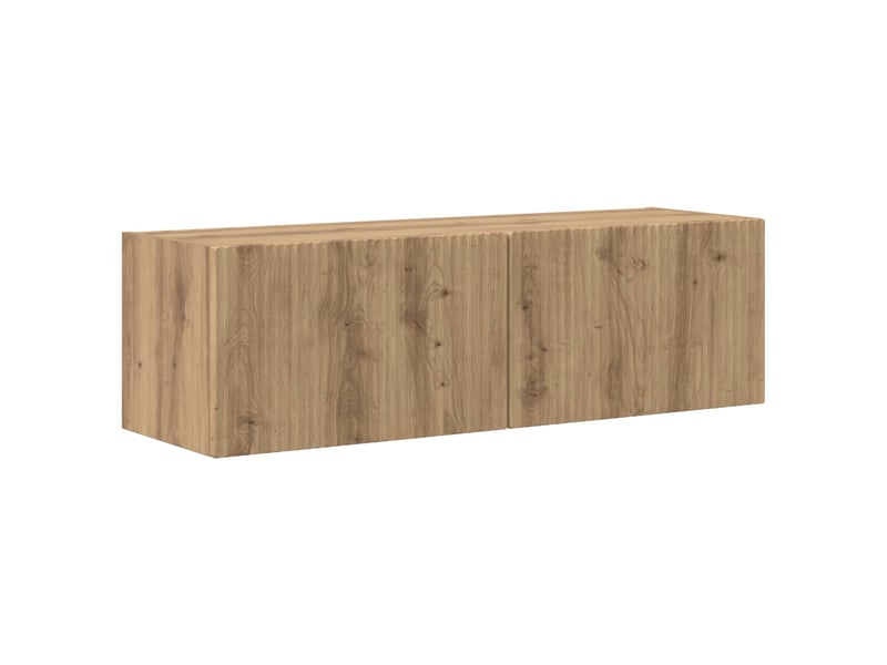  Ensemble de meuble tv mural 4 pcs chêne artisanal  - Conforama E