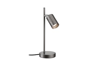 Lampe à poser loreva gu10 max. 7w titanium métal