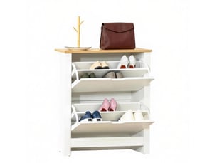 Meuble à chaussures 4 paire(s)  <strong>MIVRAY </strong>  <strong></strong> coloris naturel