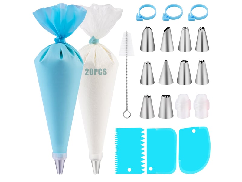 Poche a douille patisserie 40 pcs,douille patisserie, kit patisserie, accessoire patisserie, ustensiles à pâtisserie - Conforama A
