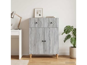 Buffet - bahut - meuble de rangement sonoma gris 66 x 34,5 x 90 cm bois d'ingénierie
