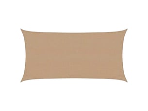 Voile d'ombrage - voile d'ombre - voile parasol 160 gm² taupe 3x6 m pehd