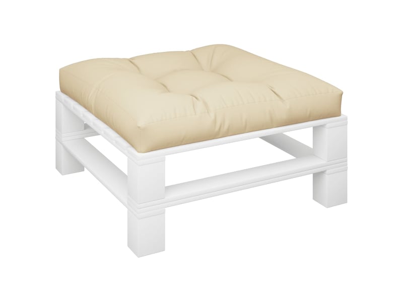  Coussin de canapé palette, coussin de chaise beige 70x70x12 cm cf54198  - Conforama C