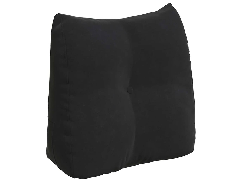  Coussin de dos, coussin de dossier noir 45 x 24 x 50 cm velours cf54838  - Conforama A