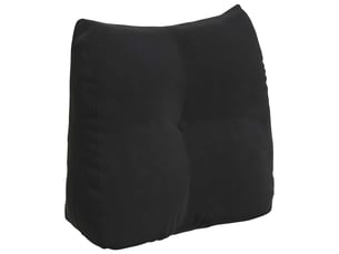 Coussin de dos, coussin de dossier noir 45 x 24 x 50 cm velours cf54838
