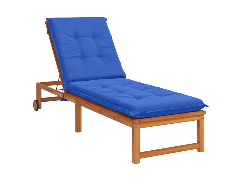  Coussin de transat, coussin pour bain de soleil gemert 100 % polyester bleu royal cf56131  - Conforama C