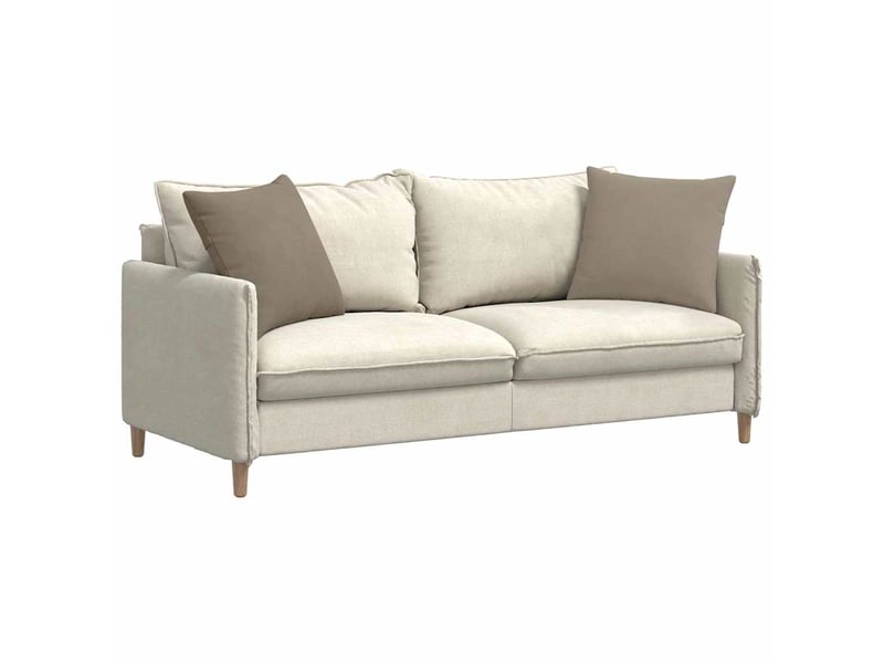  Lot de 2 coussins de canapé, coussins décoratifs tissu taupe 50 x 50 cm cf58960  - Conforama C