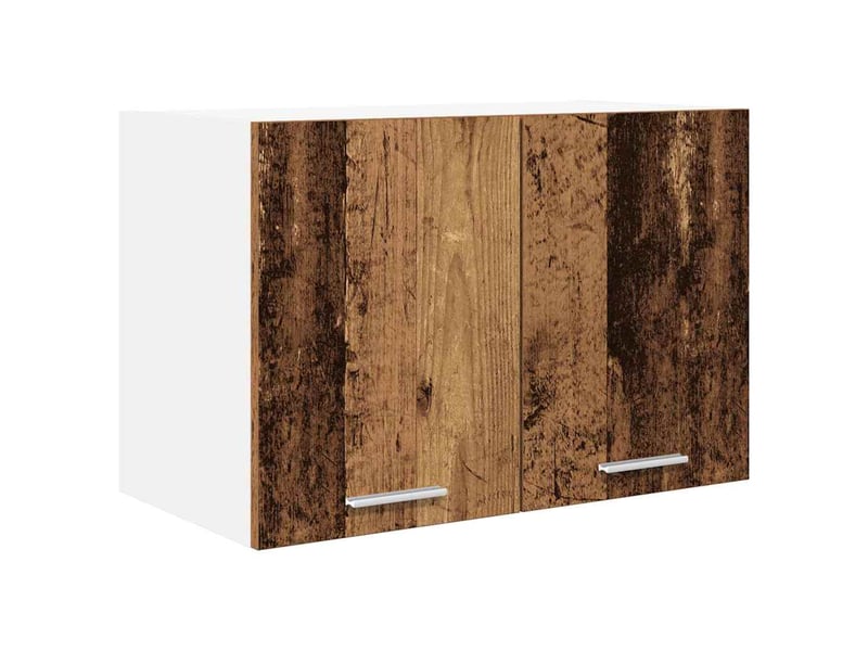  Armoire suspendue 2 pcs bois ancien et blanc bois d'ingénierie shl4575  - Conforama E