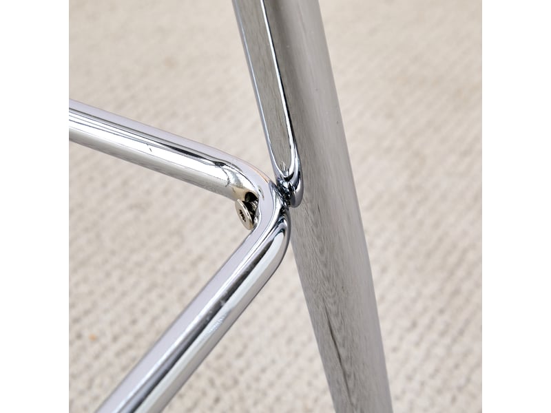 Lot de 2 chaises transparentes avec pieds en métal argenté, dossier ergonomique, pour salle à manger et salon - Conforama W