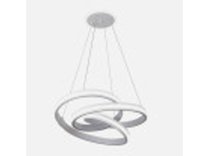  Fabrilamp free, suspension, moderne, led, 161 w, 13416 lm, 3000-4000-6000 k, blanc, 50-125.5 x 55 x 55 cm 250092001 - Conforama D