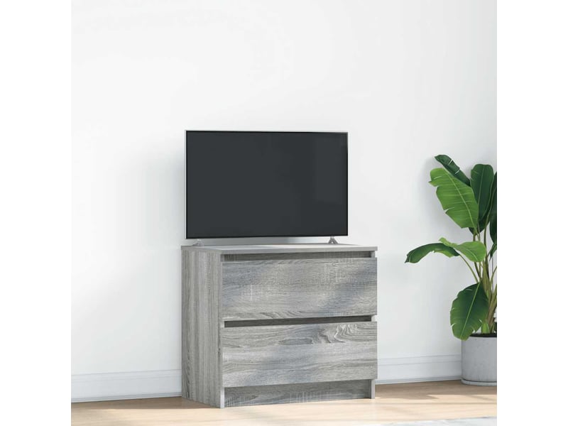  Meuble tv - banc tv - meuble de rangement sonoma gris 60x35x54 cm bois d'ingénierie  - Conforama B