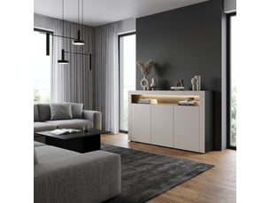 Buffet 3 porte(s) VLADON - 155 cm coloris bicolore
