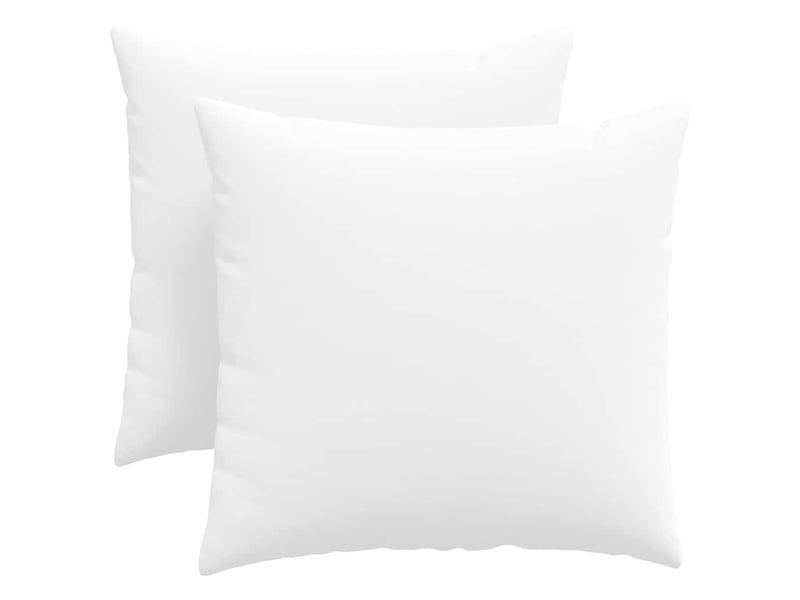  Lot de 2 coussins de canapé, coussins décoratifs tissu blanc 45 x 45 cm cf58764  - Conforama A