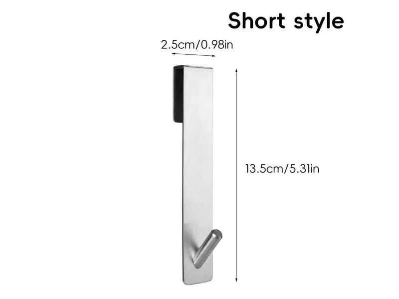  Crochets de porte de douche, crochets porte-serviettes, adaptés aux portes de douche en verre sans cadre, lot de 4, noirs  - Conforama B