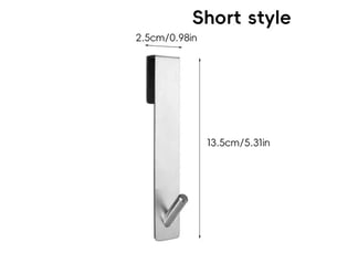 Crochets de porte de douche, crochets porte-serviettes, adaptés aux portes de douche en verre sans cadre, lot de 4, noirs