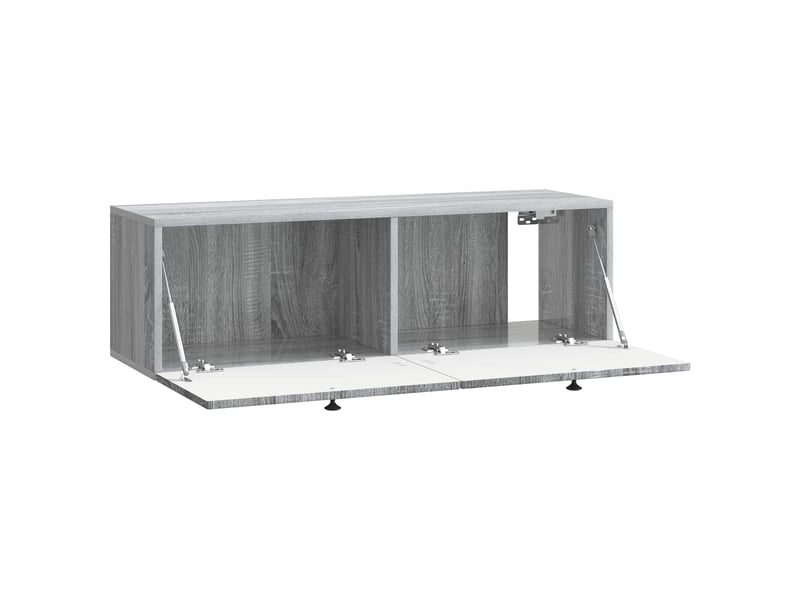  Meuble tv - banc tv - meuble de rangement mural sonoma gris 98 x 31 x 30 cm bois d'ingénierie  - Conforama E