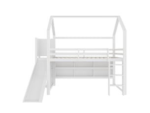 Lit mezzanine 90x200 cm MAISONORA   coloris blanc