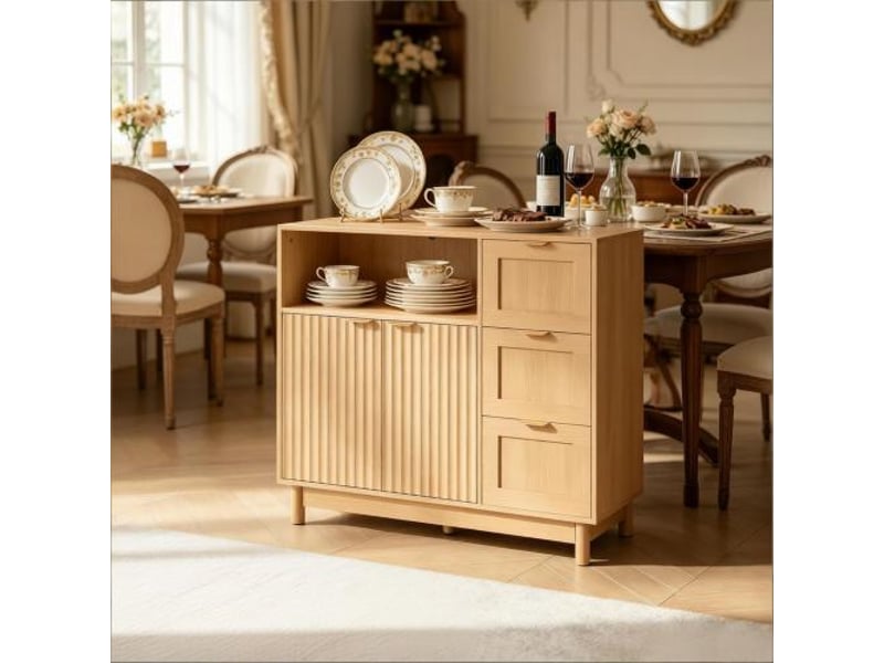 Armoire de salon – buffet polyvalent et grand placard de cuisine, meuble de rangement - Conforama D