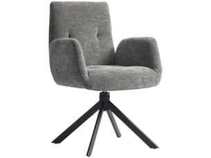 Fauteuil fixe pivotant  <strong>PANGIVO</strong> <strong></strong> Tissu gris