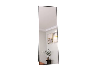 Miroir rectangulaire à poser coloris noir <strong></strong>  <strong></strong> - 165 cm x 60 cm