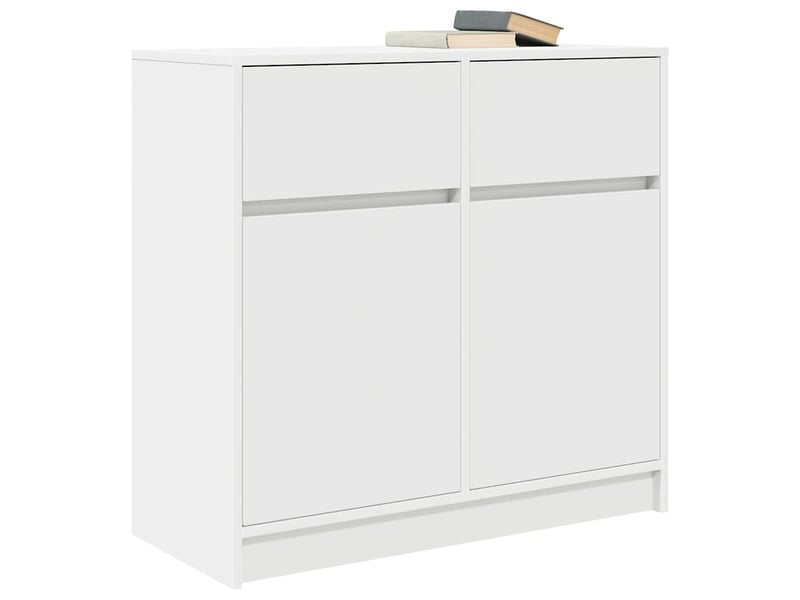  Buffet - bahut - meuble de rangement avec tiroir blanc 80x34x76 cm bois d'ingénierie  - Conforama D