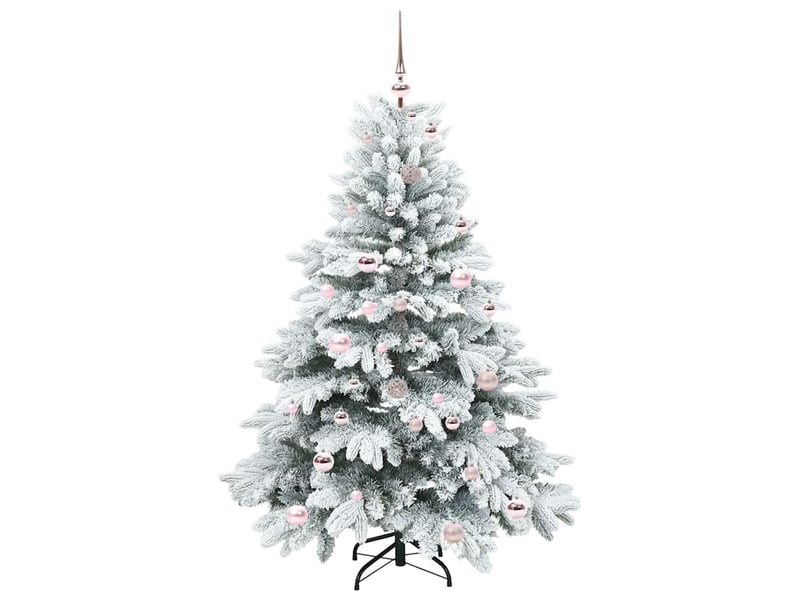  Sapin de noël - arbre de noël artificiel avec 150 led blanc 150 cm pe et pvc  - Conforama C